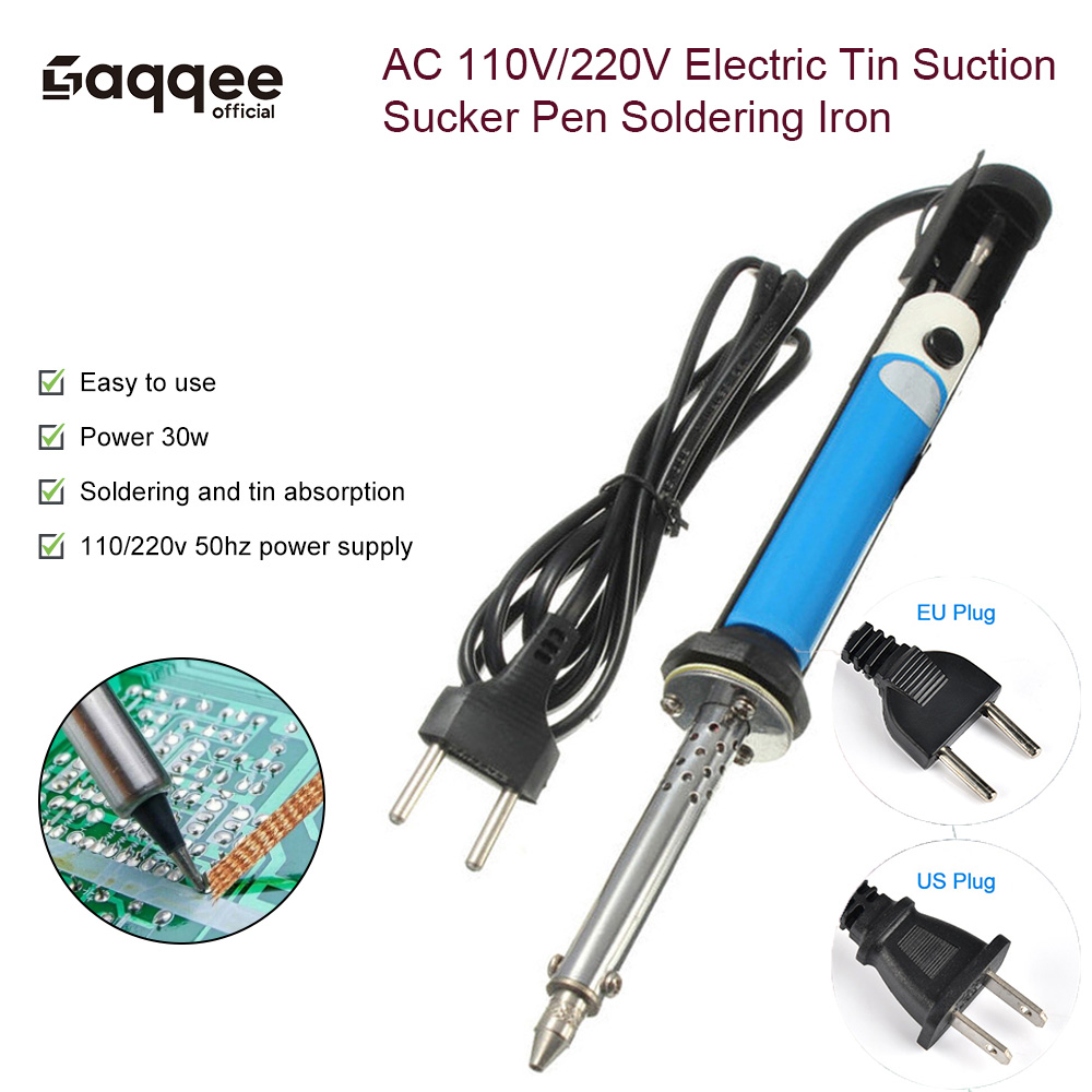 Desoldering Pump Electric Vacuum Station - AC US 110V /EU 220V 電動錫吸い取りペン