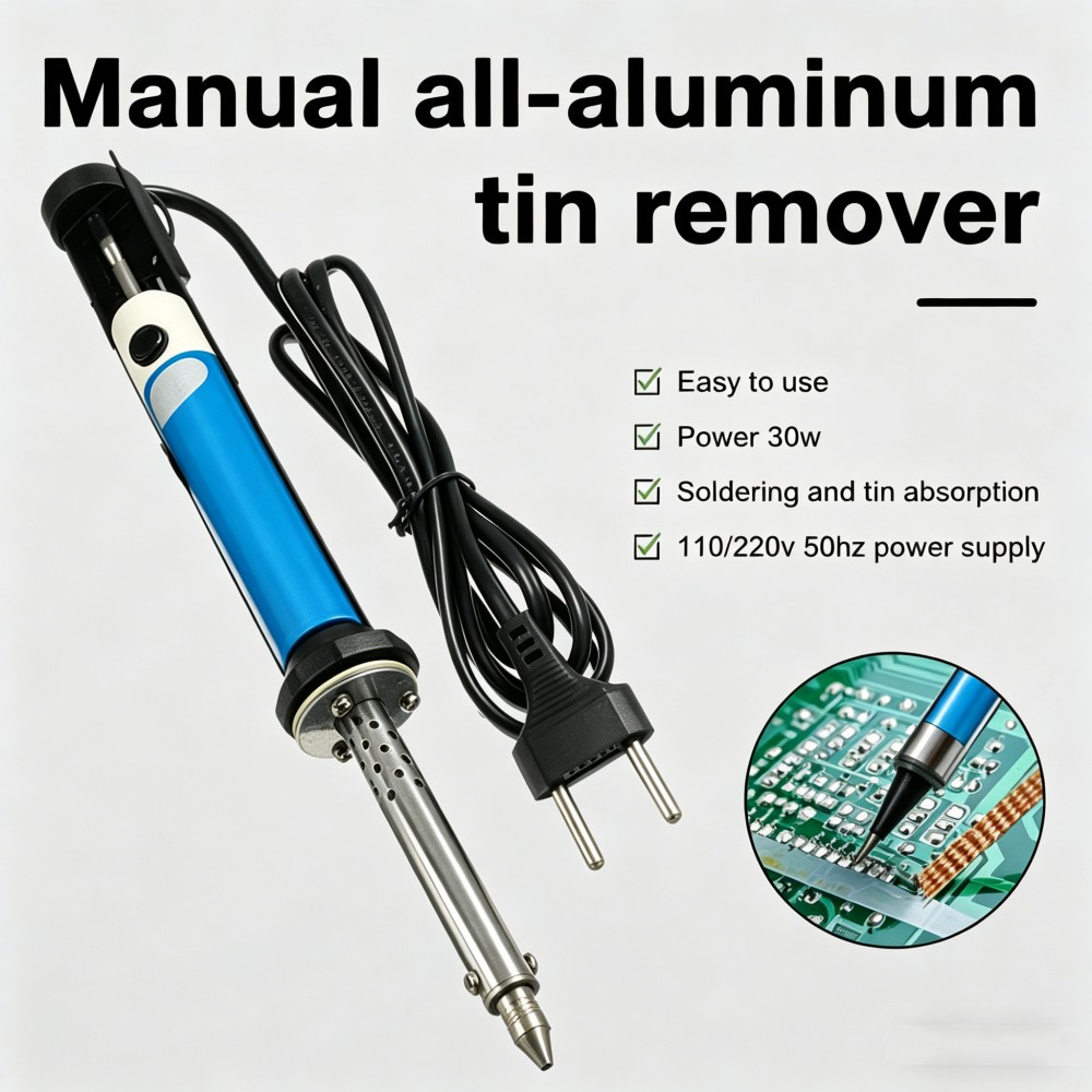 電気はんだ吸い取り機ペン AC 220V はんだごて 30W - Desoldering Pump Electric Vacuum Station のレビューと価格