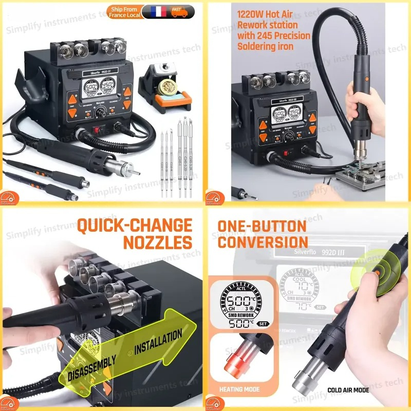 Silverflo 992D III 1220W はんだ付け - C210 Precision Soldering Station のレビューと価格