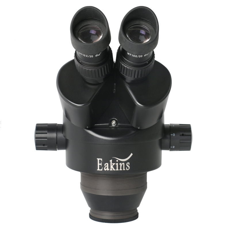 ステレオ三眼顕微鏡,対物焦点距離シミュレーター3.5x-90 - Trinocular Stereo Microscope 7X-45X のレビューと価格