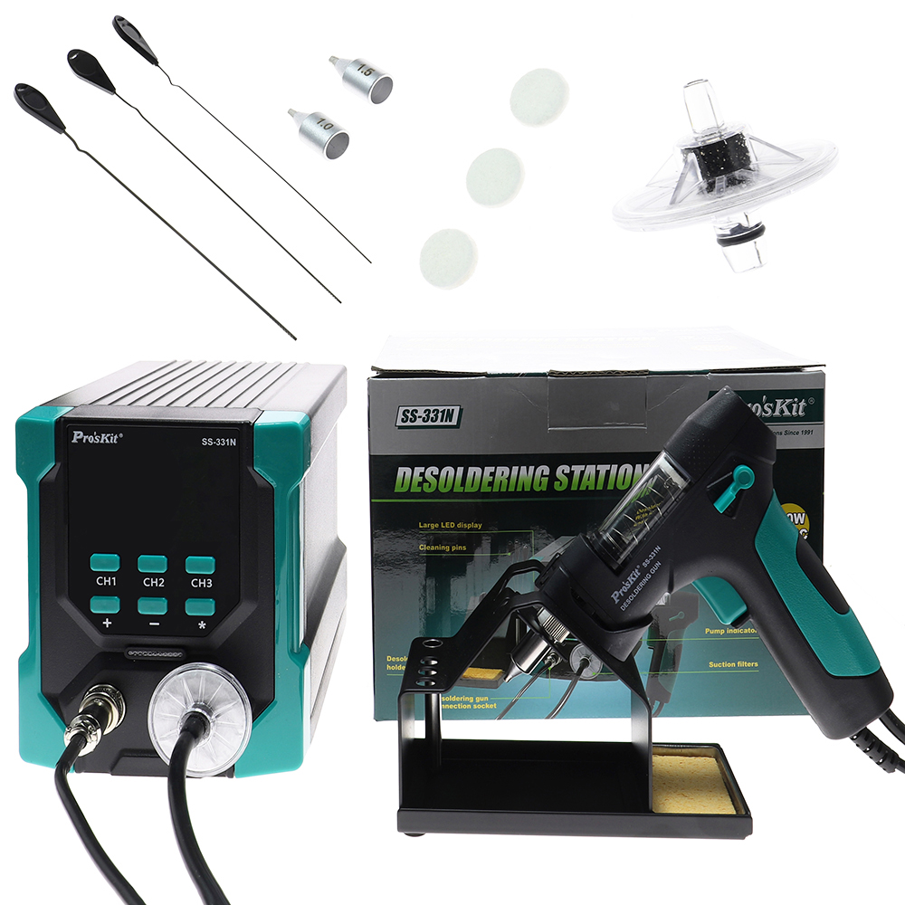 SS-331N デジタル電気はんだ吸い取りステーション 電気 - Desoldering Pump Electric Vacuum Station のレビューと価格