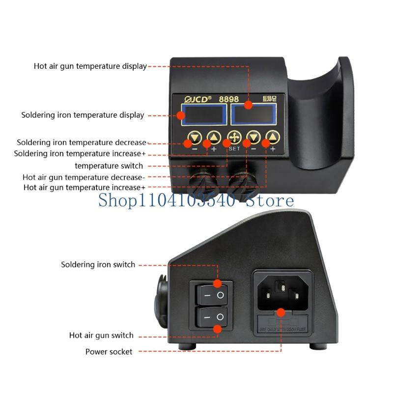 02DC 750 ワットはんだステーション 2 IN 1 熱 - 2 In 1 Soldering Rework Station 750W のレビューと価格