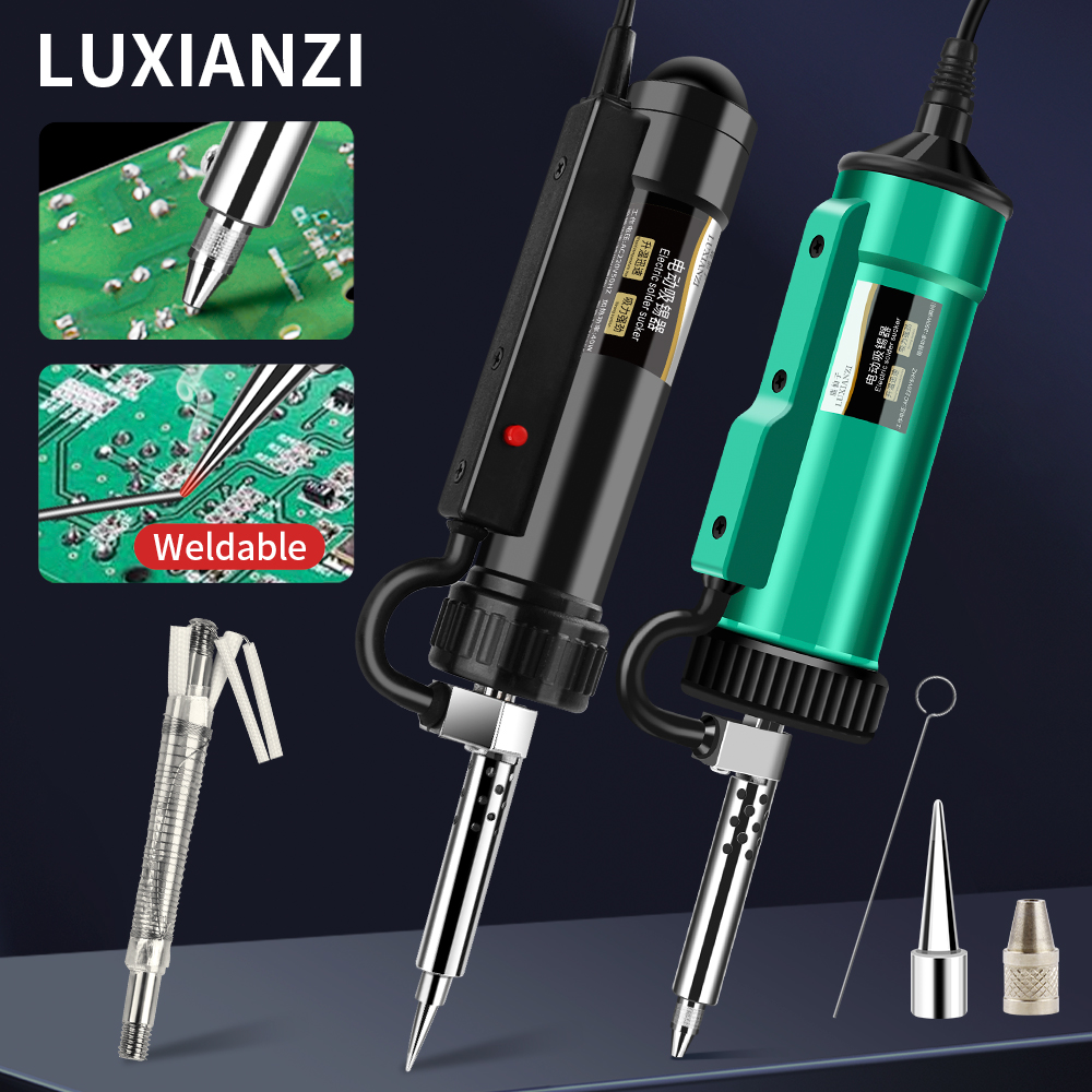 LUXIANZI新型3in1自動除去ポンプ電動はんだごてハン - Desoldering Pump Electric Vacuum Station のレビューと価格
