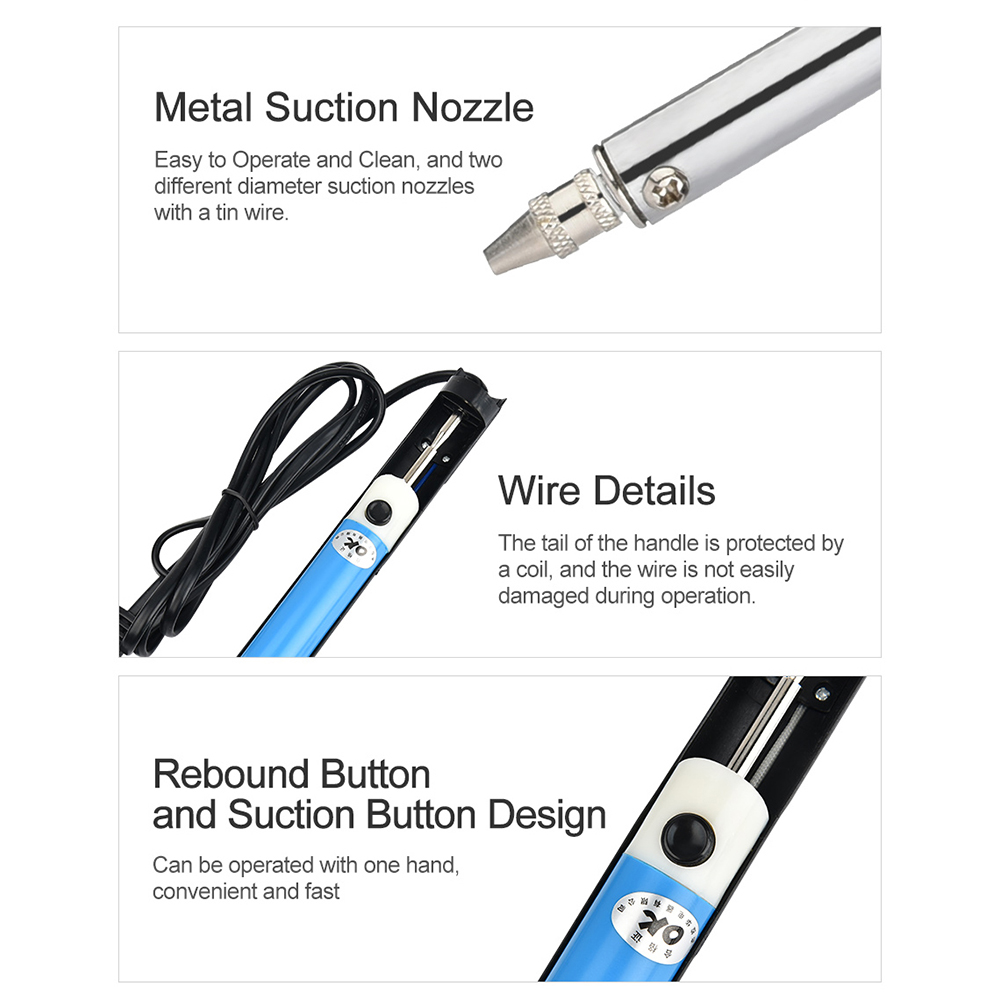 AC US 110V /EU 220V 電動錫吸い取りペン  - Desoldering Pump Electric Vacuum Station のレビューと価格