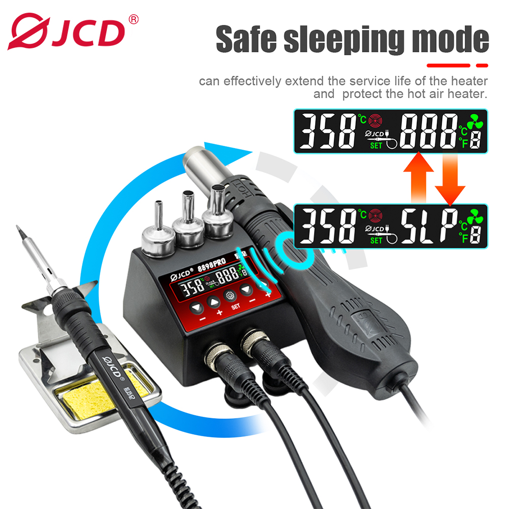 はんだ付けステーションJCD-8898Pro,2 in 1, - 2 In 1 Soldering Rework Station 750W のレビューと価格